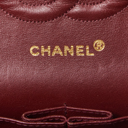 Chanel Lambskin Quilted Medium Double Flap Black 8 of 9
