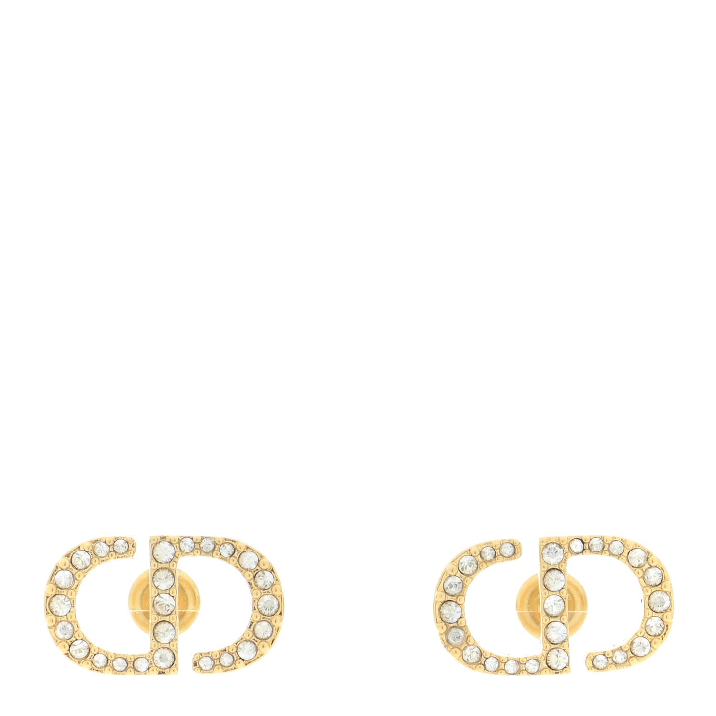 Crystal Clair D Lune Earrings Gold