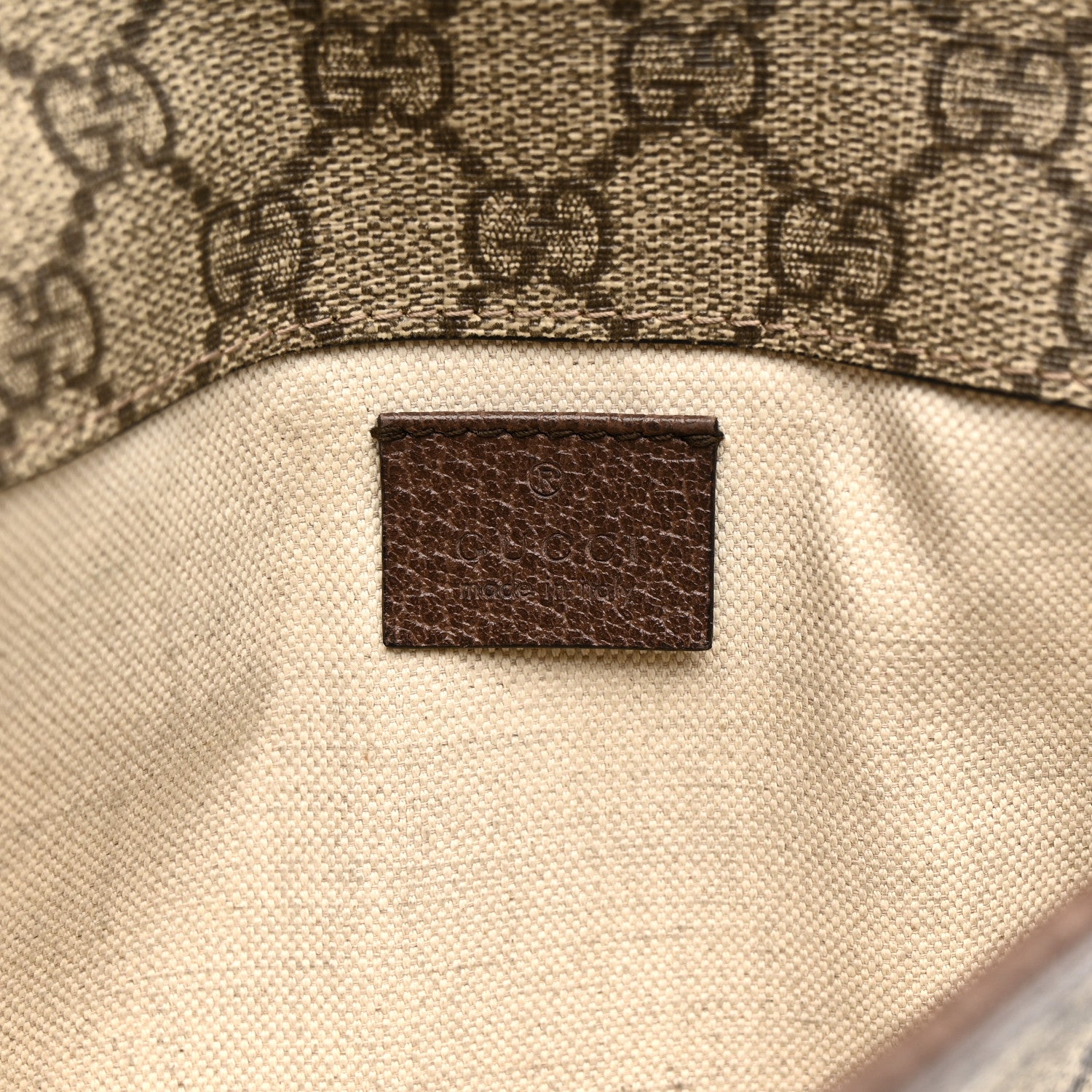 Gucci GG Supreme Monogram Neo Vintage Web Belt Bag Brown 6 of 14