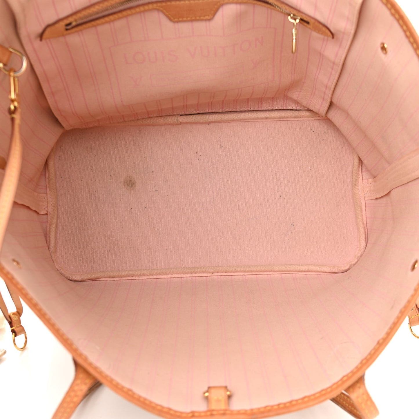 Damier Azur Neo Neverfull MM Rose Ballerine