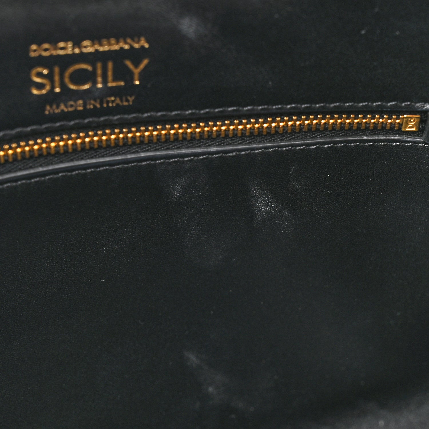 Dolce & Gabbana Calfskin Small Sicily Shopper Bag Black 11 of 14