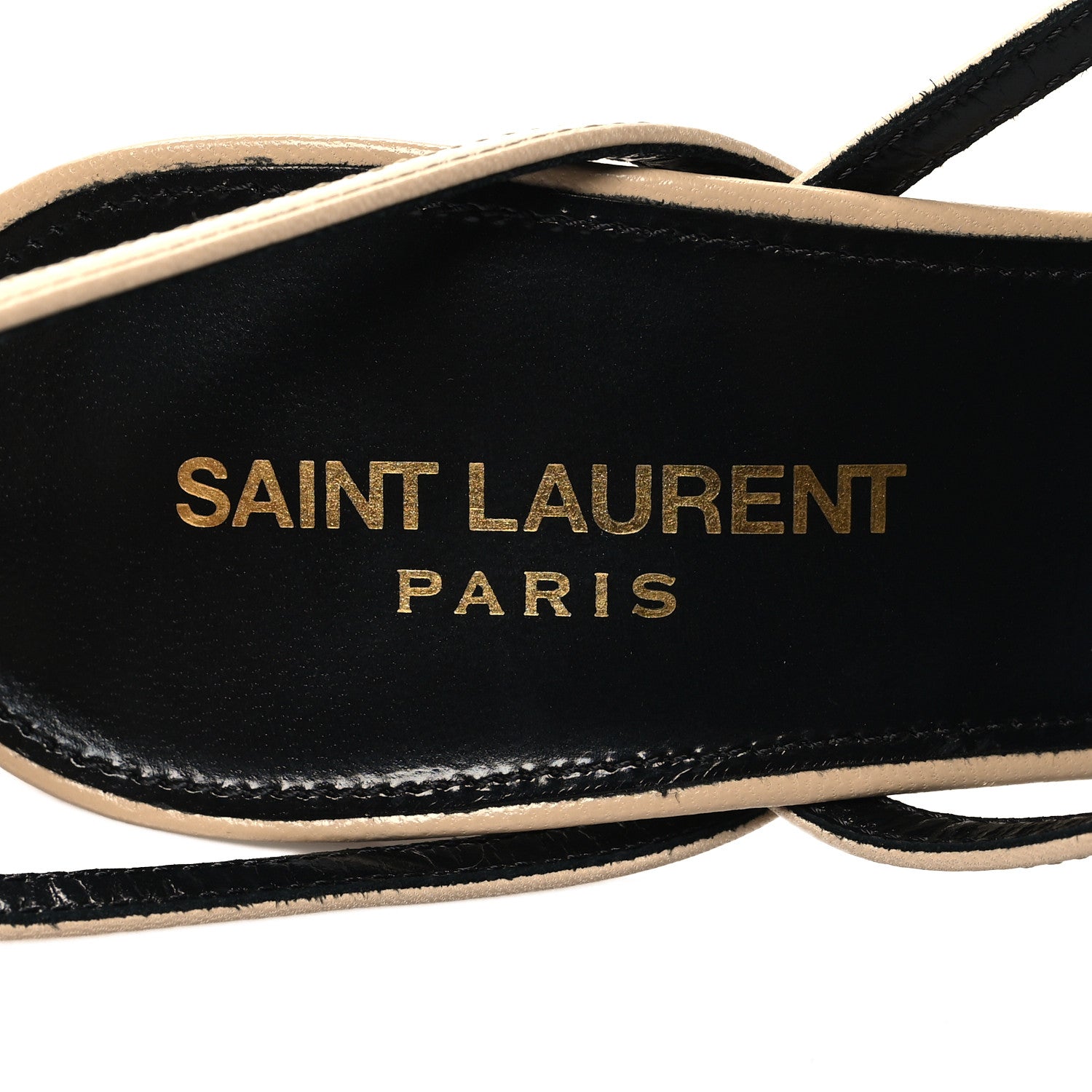 Saint Laurent Calfskin Nadja 105 Ankle Strap Sandals 38 Trench 7 of 8