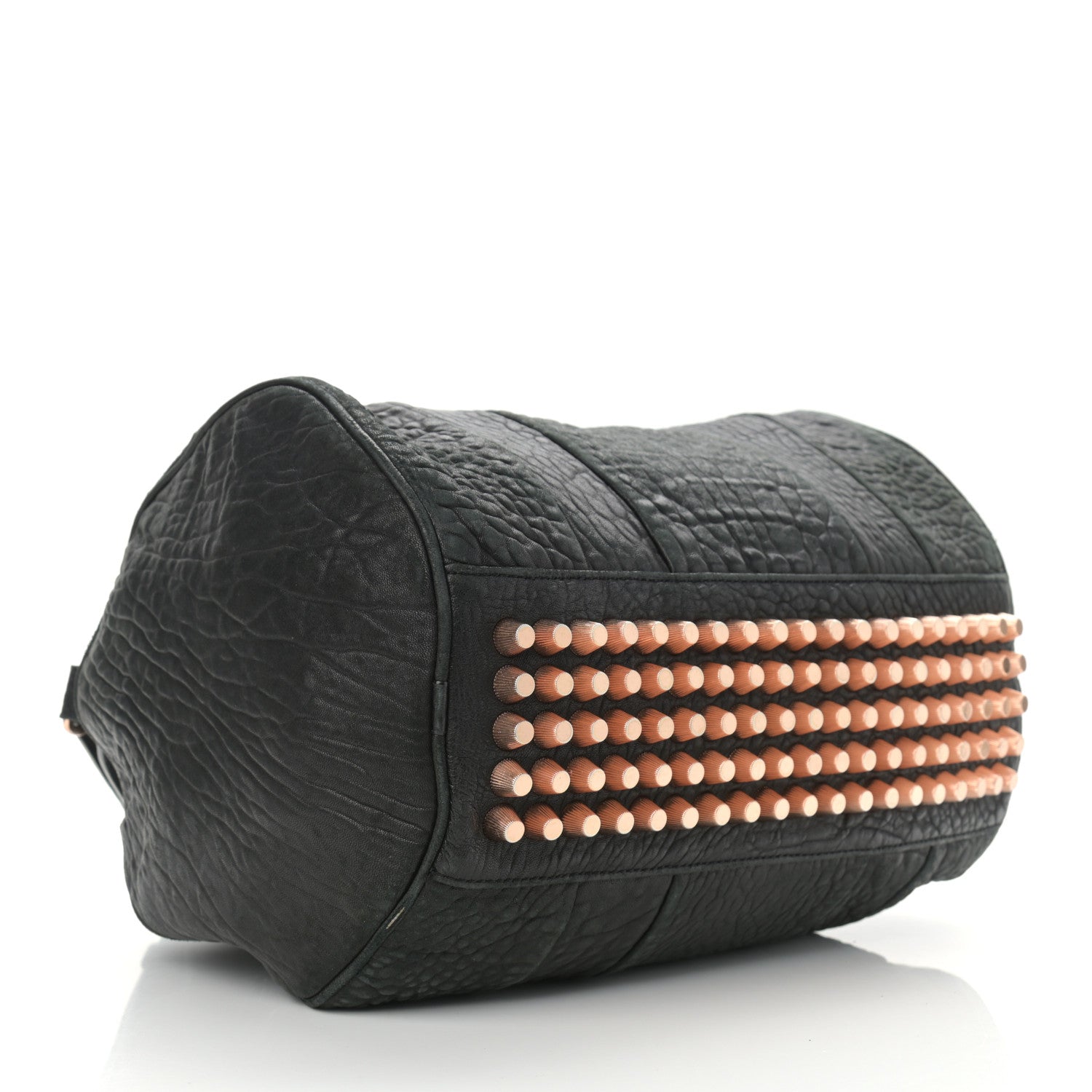 Alexander Wang Pebbled Lambskin Rockie Black Rose Gold Hardware 4 of 11