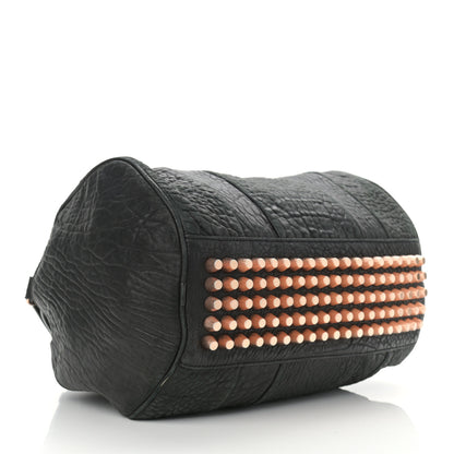 Alexander Wang Pebbled Lambskin Rockie Black Rose Gold Hardware 4 of 11