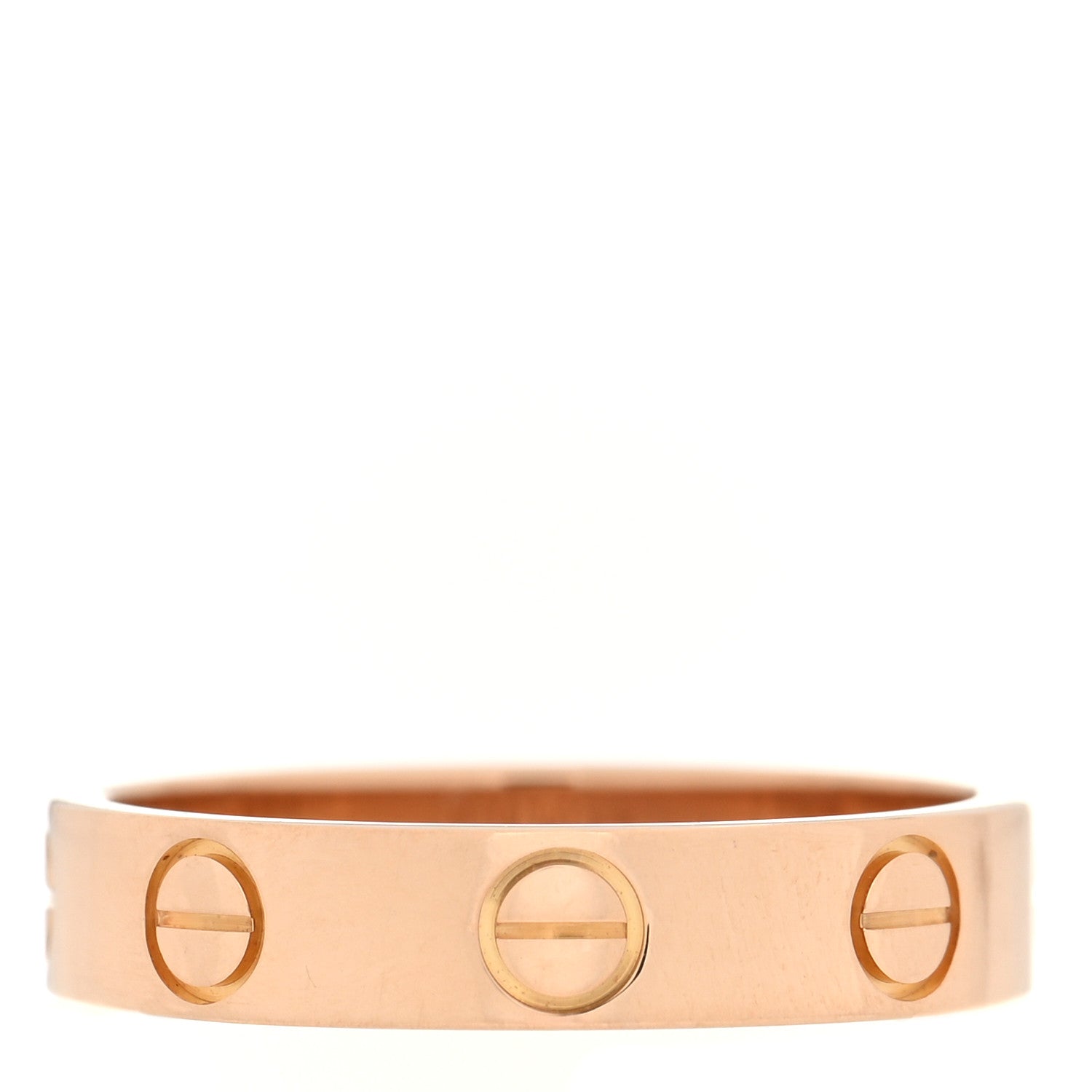 Cartier 18K Pink Gold 3.5mm LOVE Wedding Band Ring 48 4.5 3 of 4