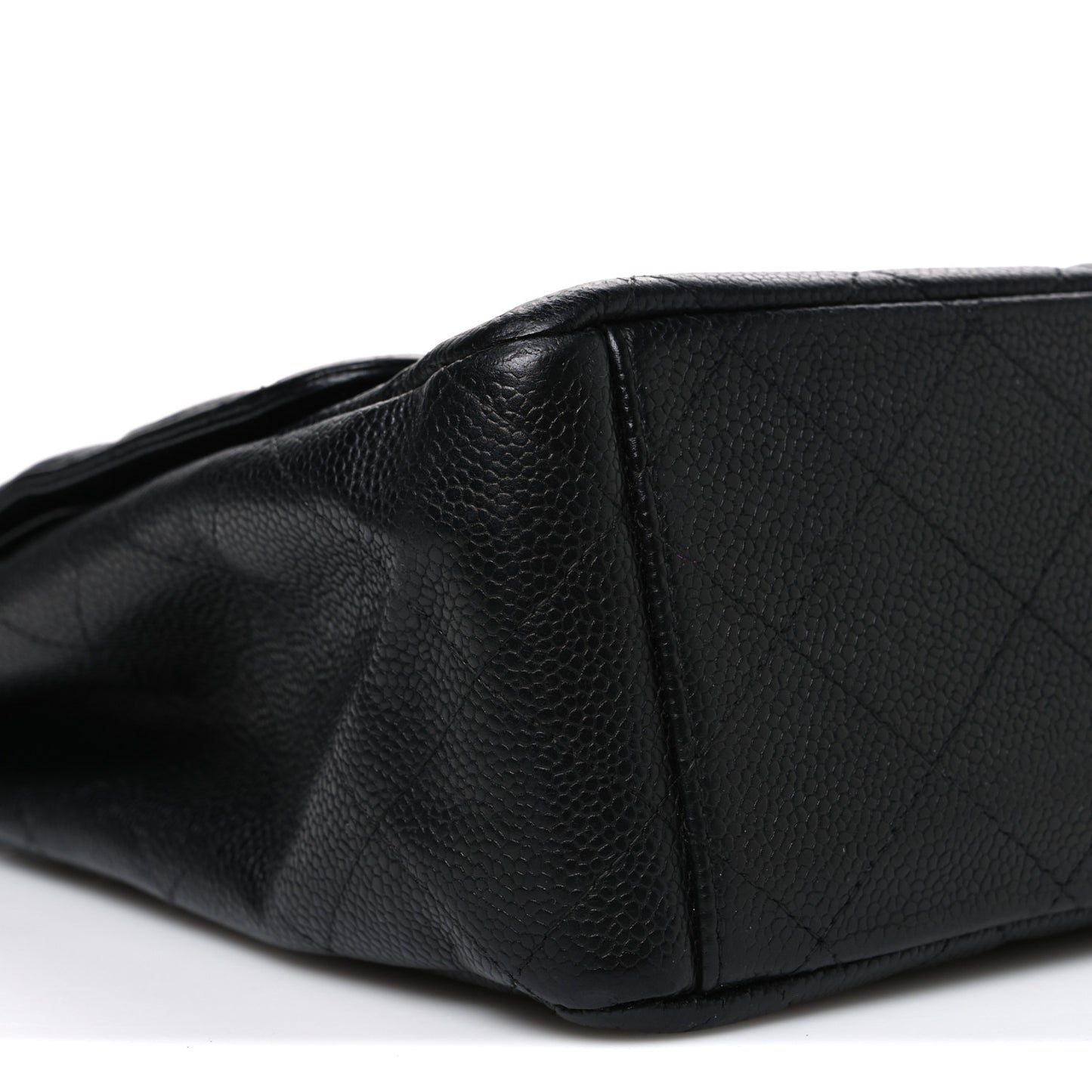 Caviar Quilted Maxi Double Flap Black
