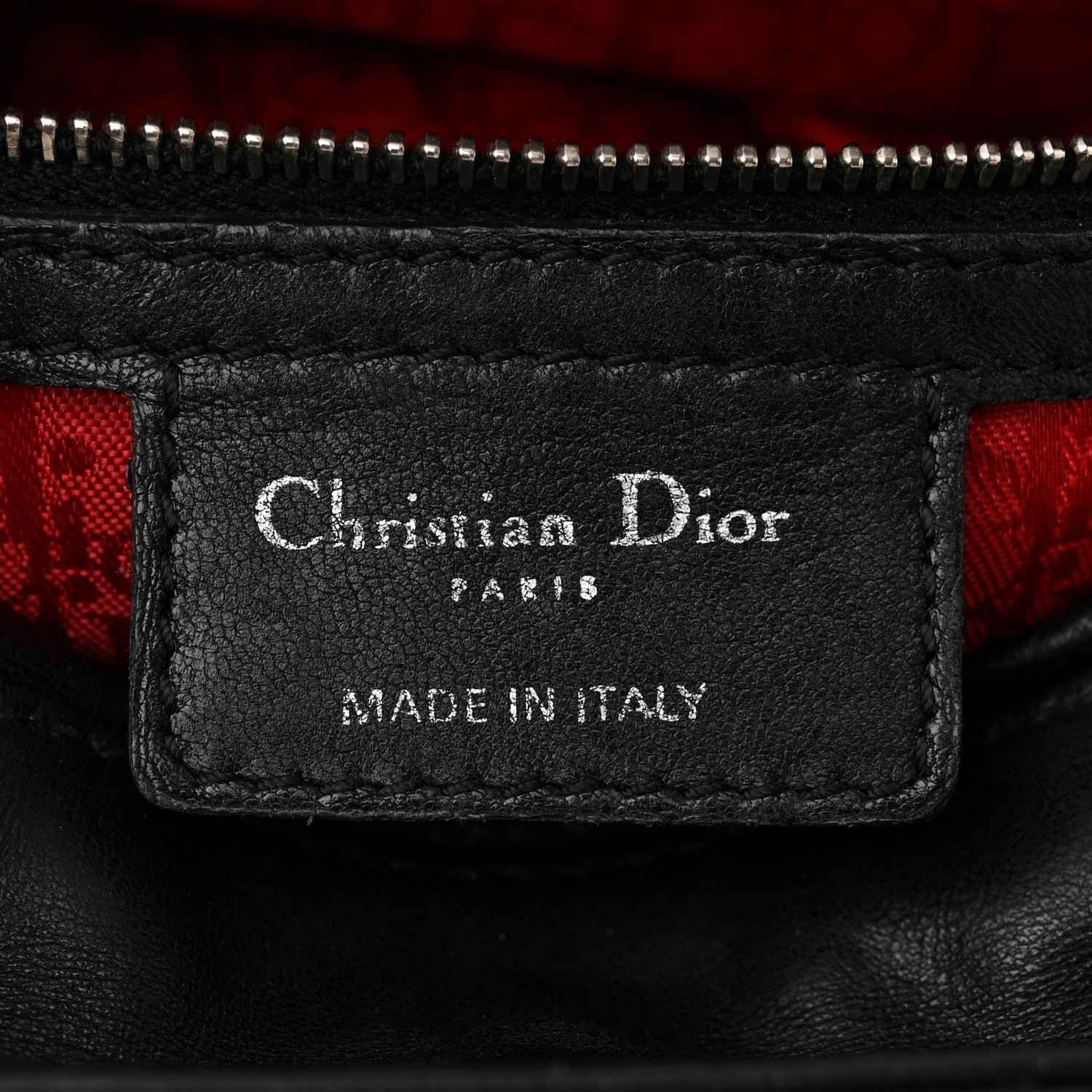 Christian Dior Lambskin Cannage Medium Lady Dior Black 6 of 15