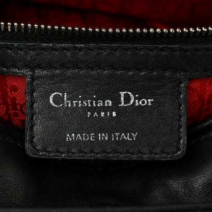 Christian Dior Lambskin Cannage Medium Lady Dior Black 6 of 15