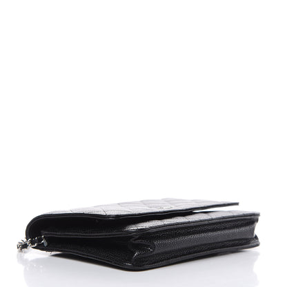 Chanel Caviar Quilted Wallet On Chain WOC Black 4 of 12