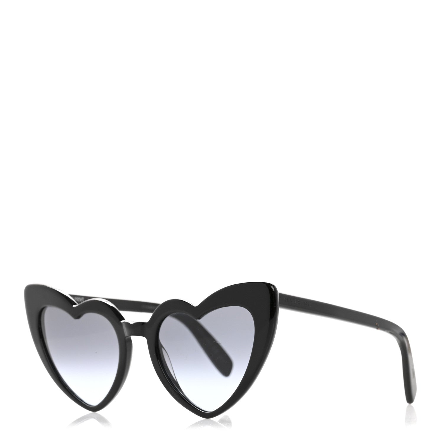 Saint Laurent Acetate Heart Frame Loulou SL181 Sunglasses Black 1 of 7