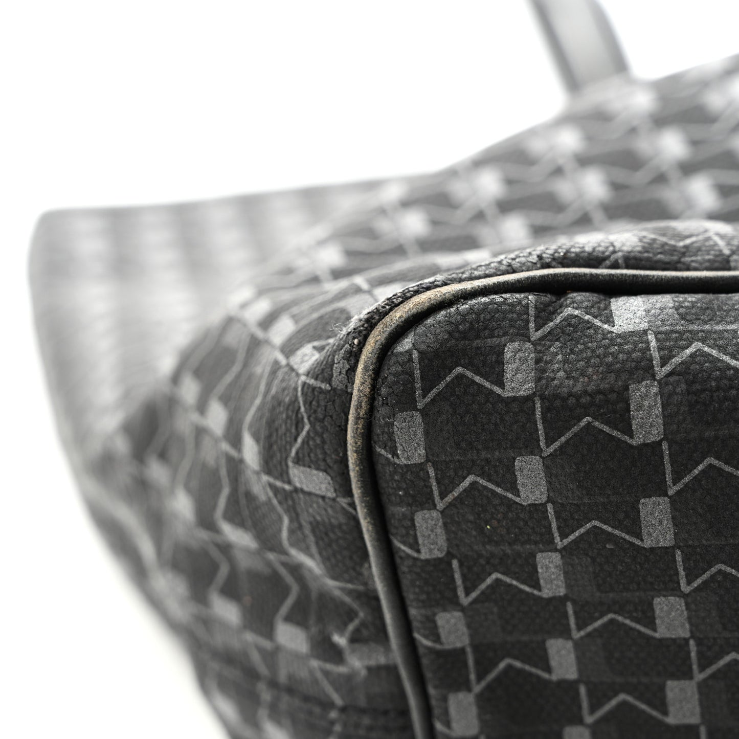Calfskin Canvas 1920 M Monogram MM Tote  Black