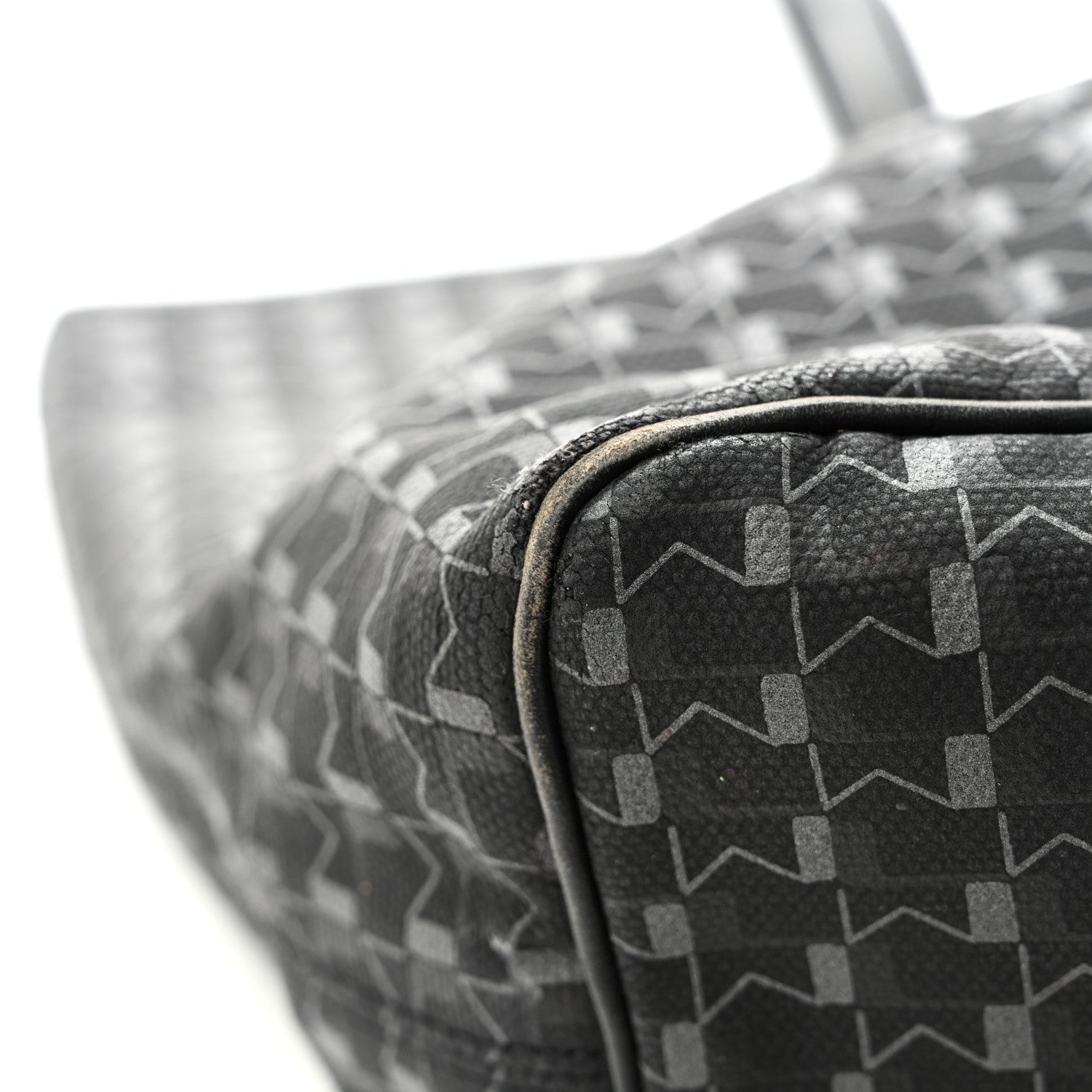 Moynat Calfskin Canvas 1920 M Monogram MM Tote  Black 11 of 15