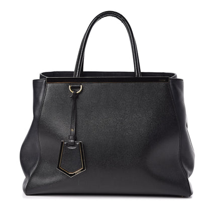 Fendi Vitello Elite Regular 2Jours Tote Black 1 of 17
