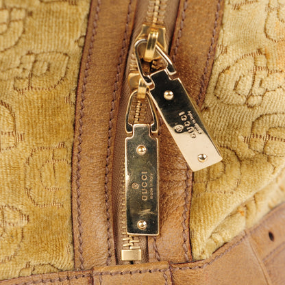 Gucci Velour Glam Tote Brown 8 of 11