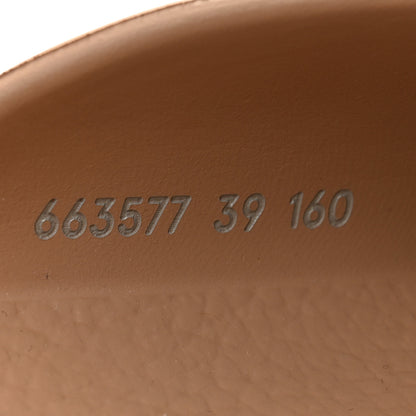 Gucci Rubber GG Monogram Perforated Elea Platform 55mm Lug Sole Sandals 39 Vintage Camel 9 of 10