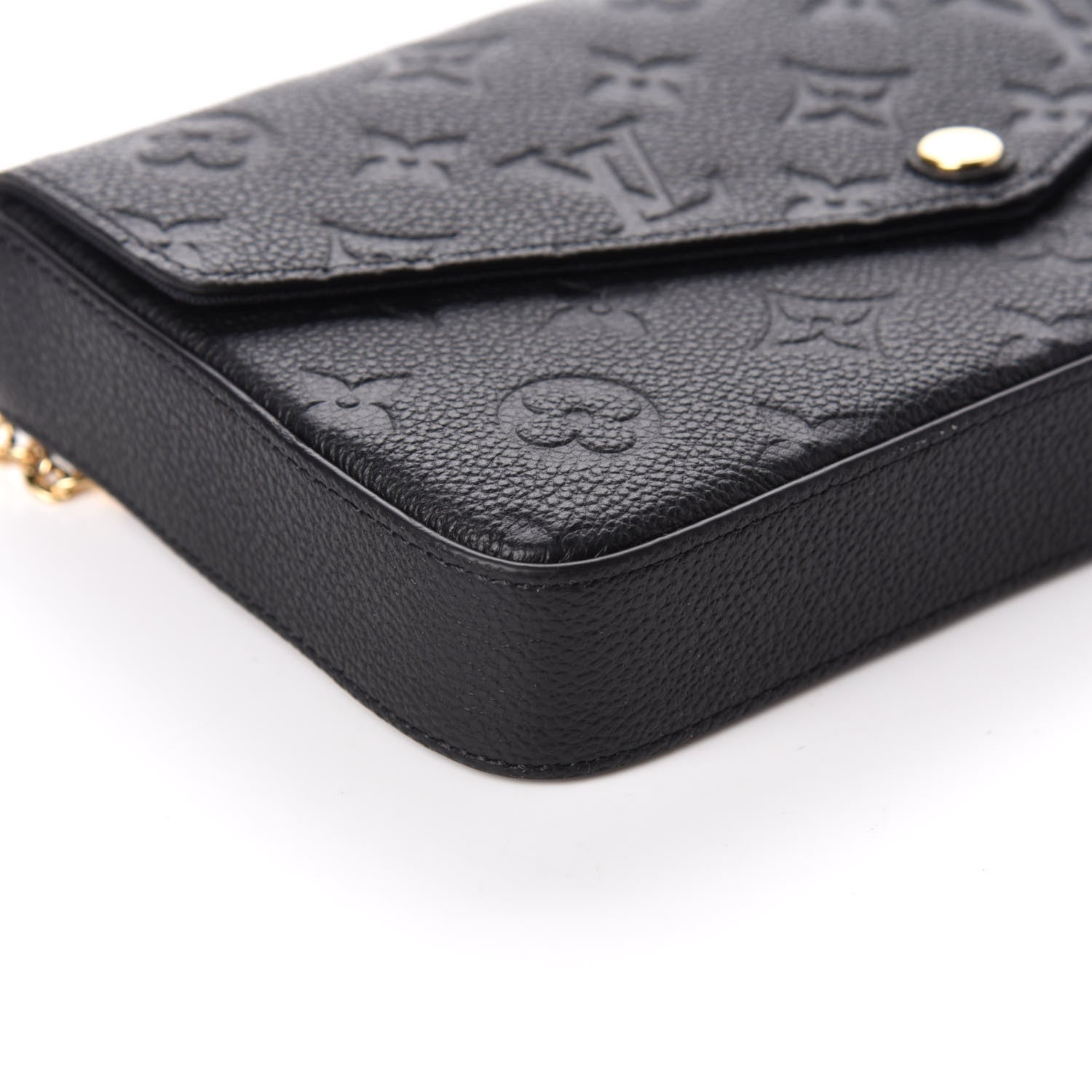Louis Vuitton Empreinte Pochette Felicie Chain Wallet Black 8 of 9