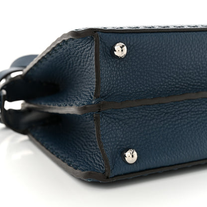 Fendi Cuoio Romano Selleria Chamois Small Peekaboo I SEE U Satchel Placca Argento 9 of 10