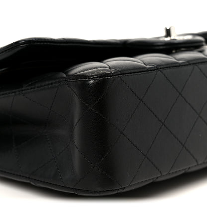 Chanel Lambskin Quilted Medium Double Flap Black 10 of 11