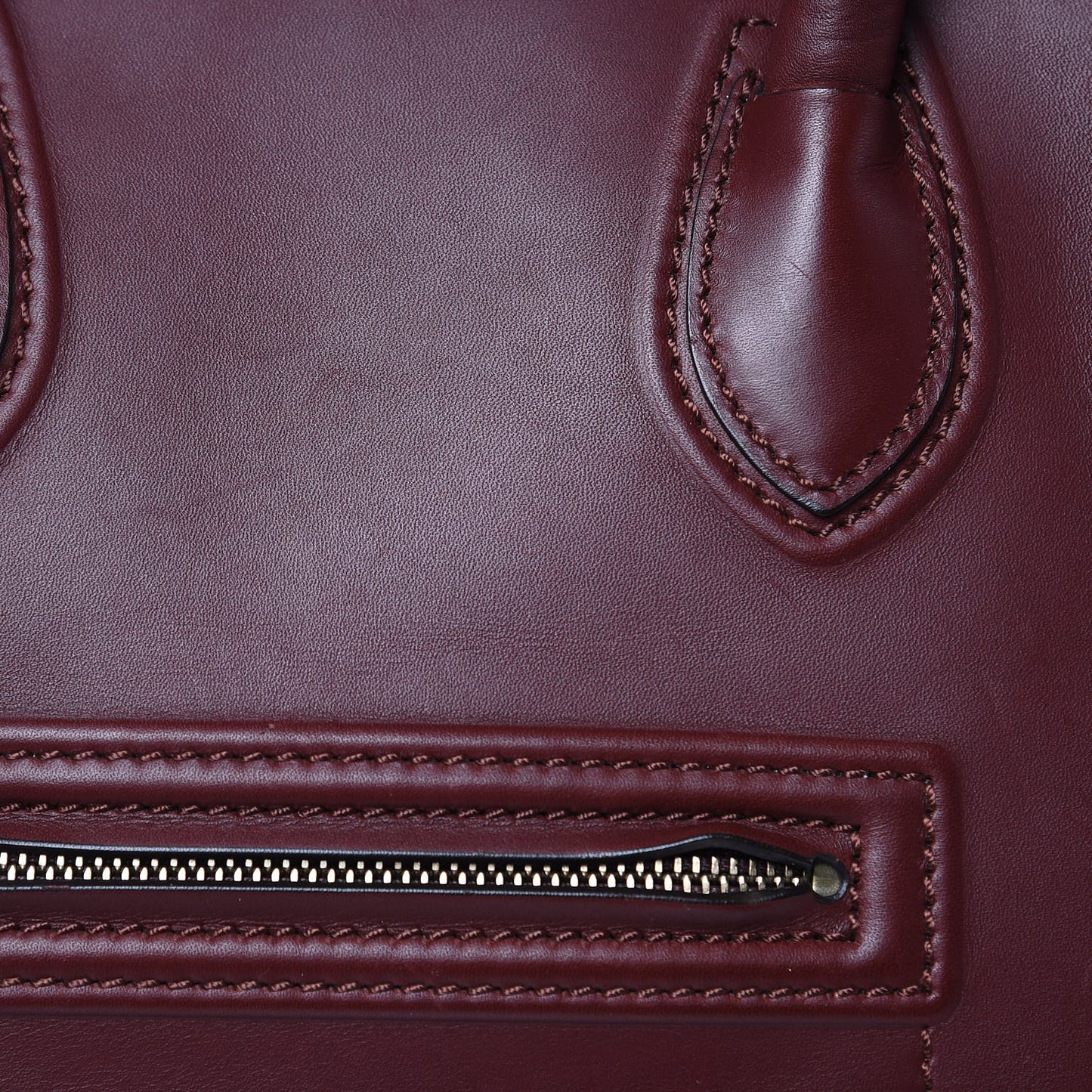 Natural Calfskin Medium Phantom Luggage Burgundy