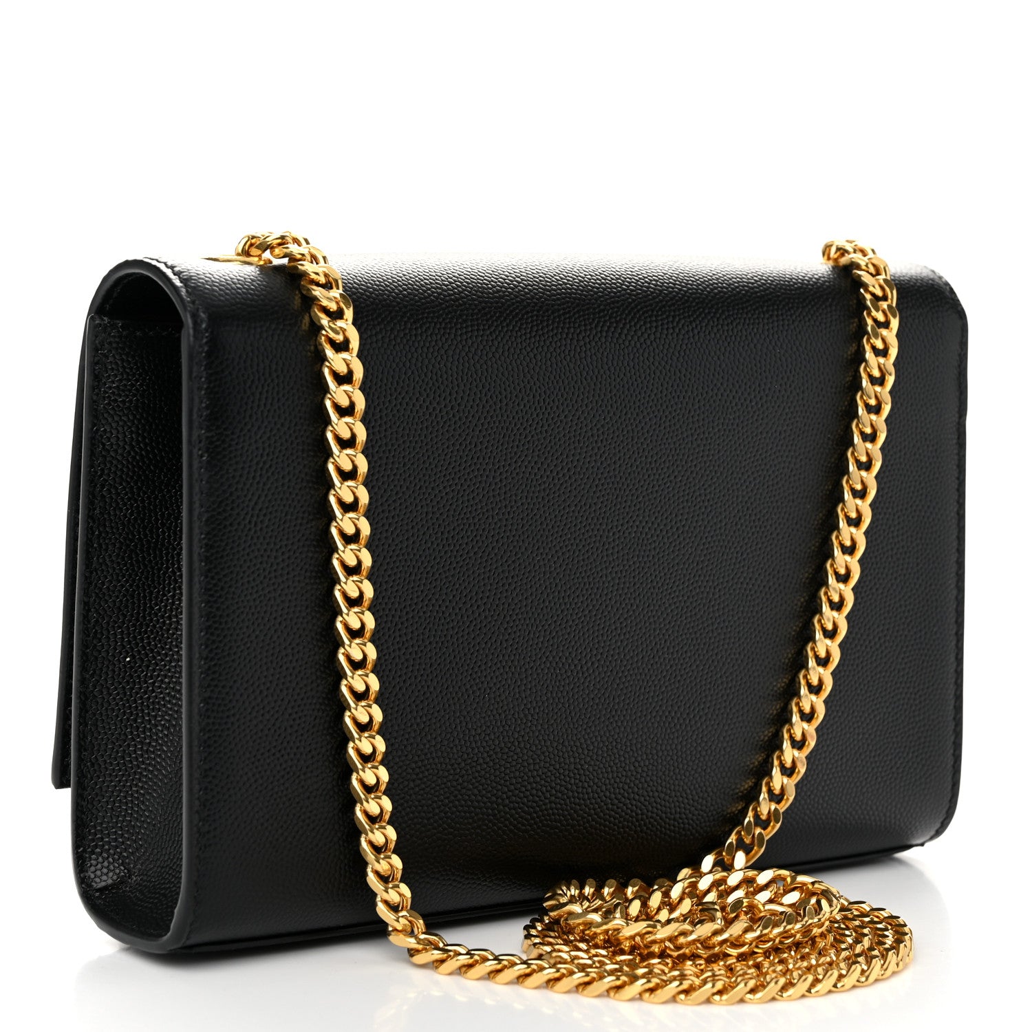 Saint Laurent Grain De Poudre Small Classic Monogram Kate Tassel Satchel Black 3 of 11