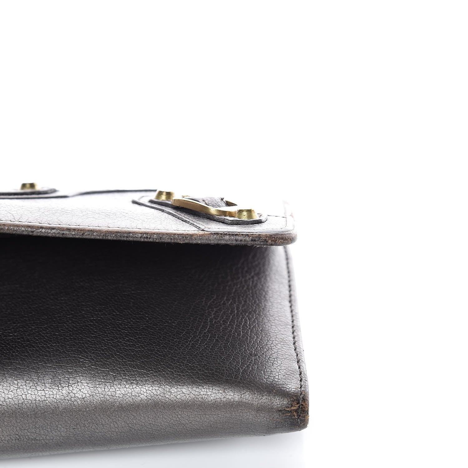 Balenciaga Agneau Classic Gold Hardware Money Wallet Bronze 9 of 24