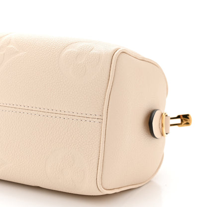 Louis Vuitton Empreinte Monogram Giant Speedy Bandouliere 20 Creme 9 of 10