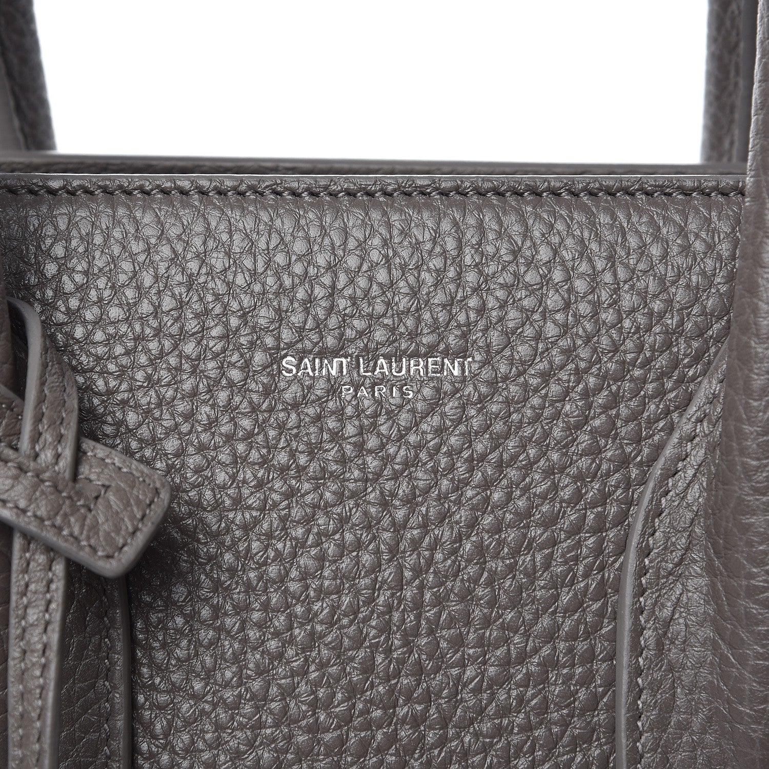 Saint Laurent Grained Calfskin Small Sac De Jour Dark Anthracite 7 of 8
