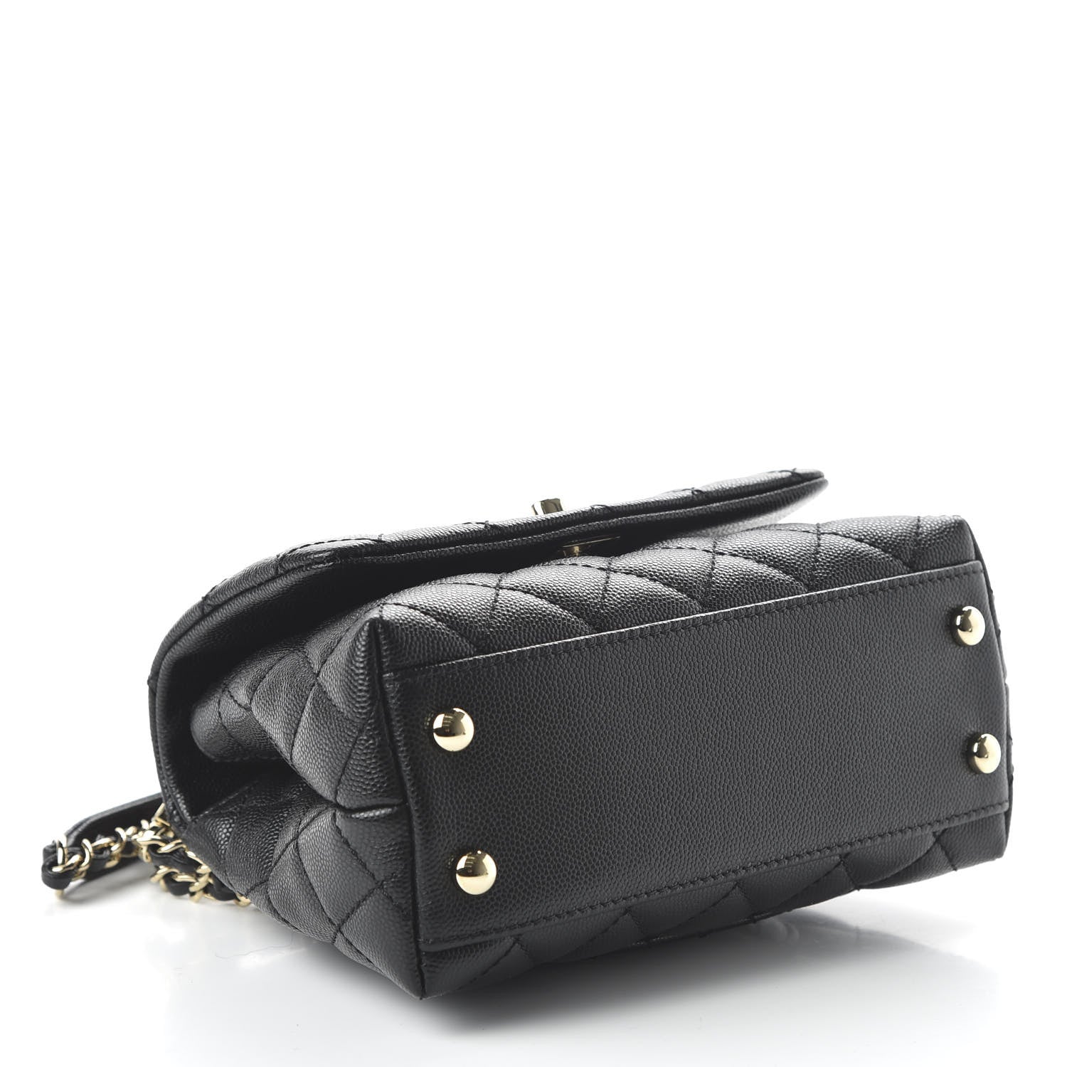Chanel Caviar Quilted Extra Mini Coco Handle Flap Black 4 of 11