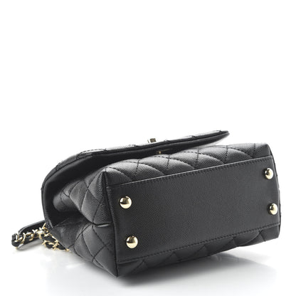 Chanel Caviar Quilted Extra Mini Coco Handle Flap Black 4 of 11