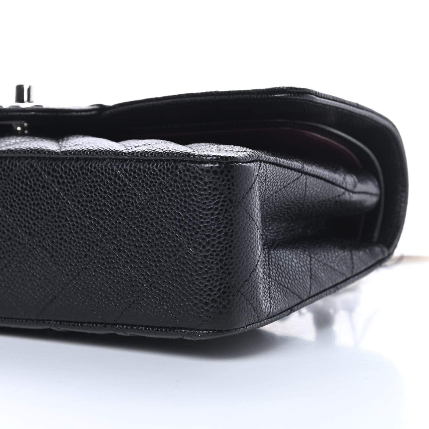 Chanel Caviar Quilted Medium Double Flap Black 10 of 12