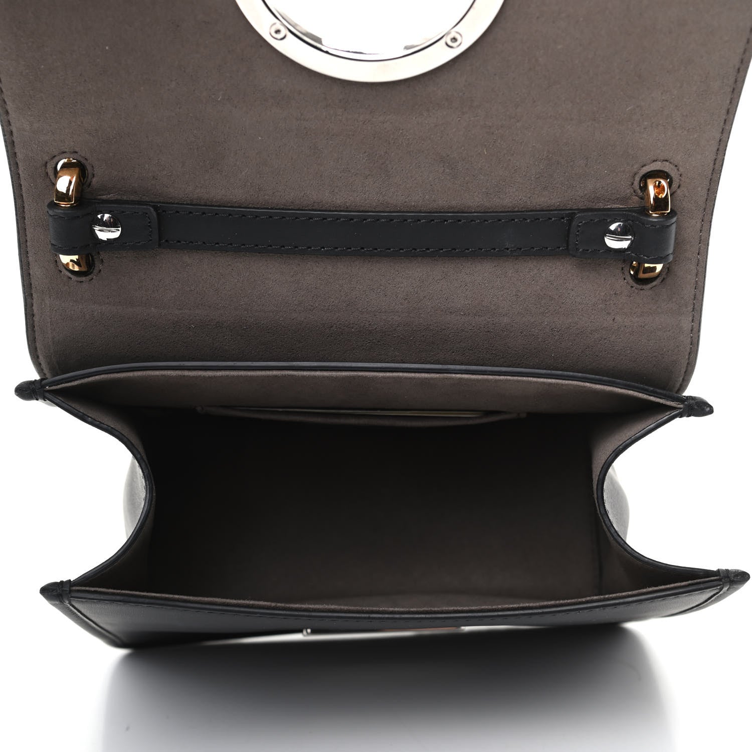 Fendi Vitello Century Opaco F is Fendi Small Kan I Shoulder Bag Black 5 of 9