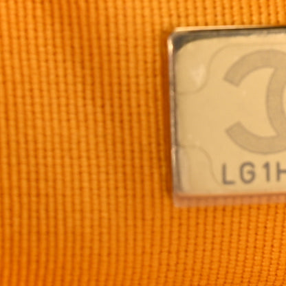 Chanel Velvet Camellia Embossed Mini Square Flap Yellow 7 of 10