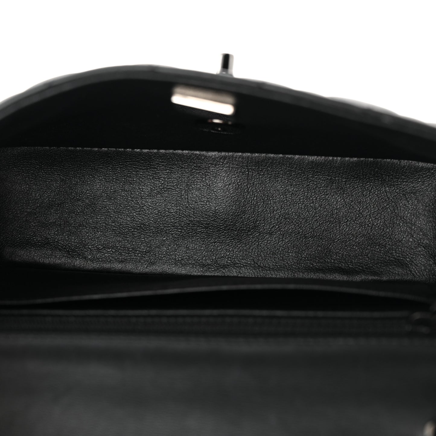 Lambskin Quilted Mini Rectangular Flap So Black