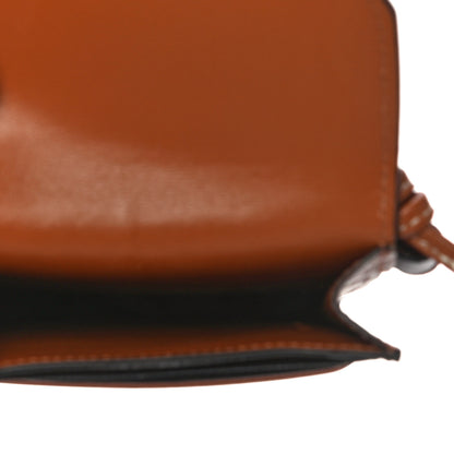 Celine Triomphe Canvas Lambskin Phone Pouch With Flap Tan 5 of 12