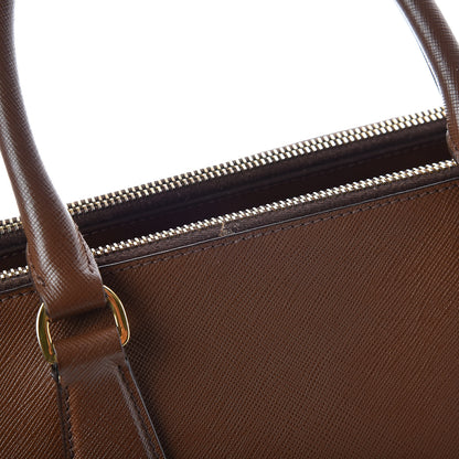 Prada Saffiano Large Galleria Double Zip Tote Caramel 11 of 16