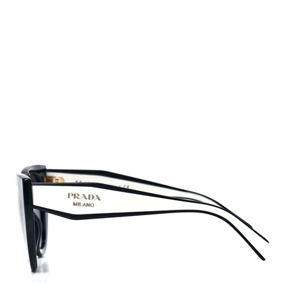 Prada Acetate Sunglasses SPR 14W Black White 3 of 7