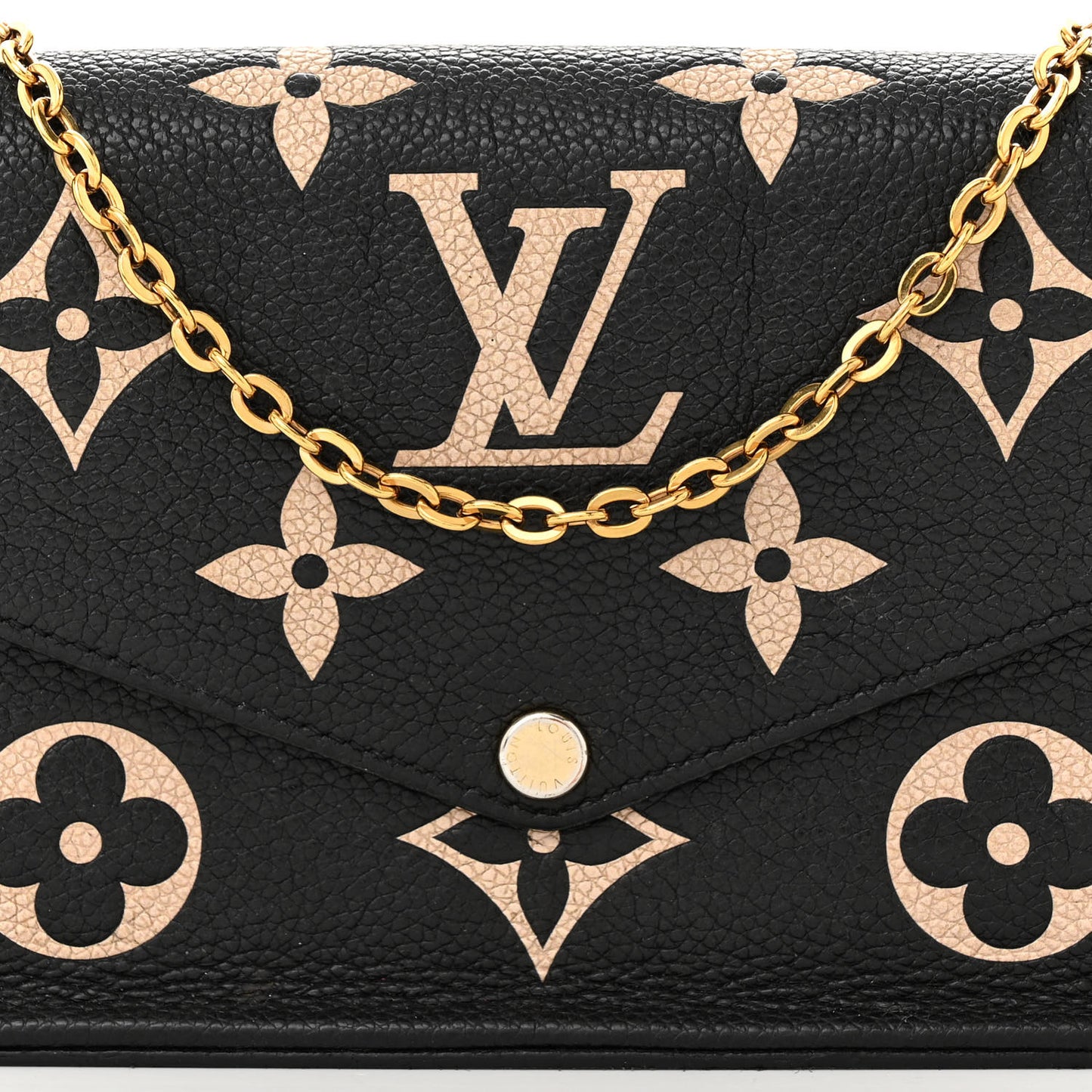 Empreinte Monogram Giant Felicie Pochette Black Beige
