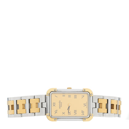 Hermes Stainless Steel 18mm Rectangle Croisiere Quartz Watch Gold 2 of 5