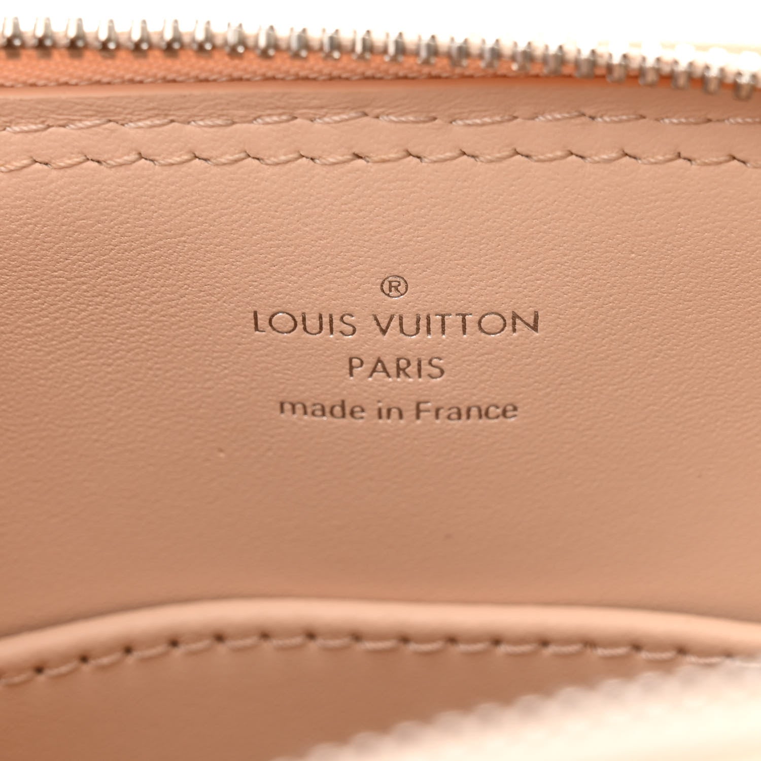 Louis Vuitton Lambskin Quilted Studded Alma BB Beige 6 of 9
