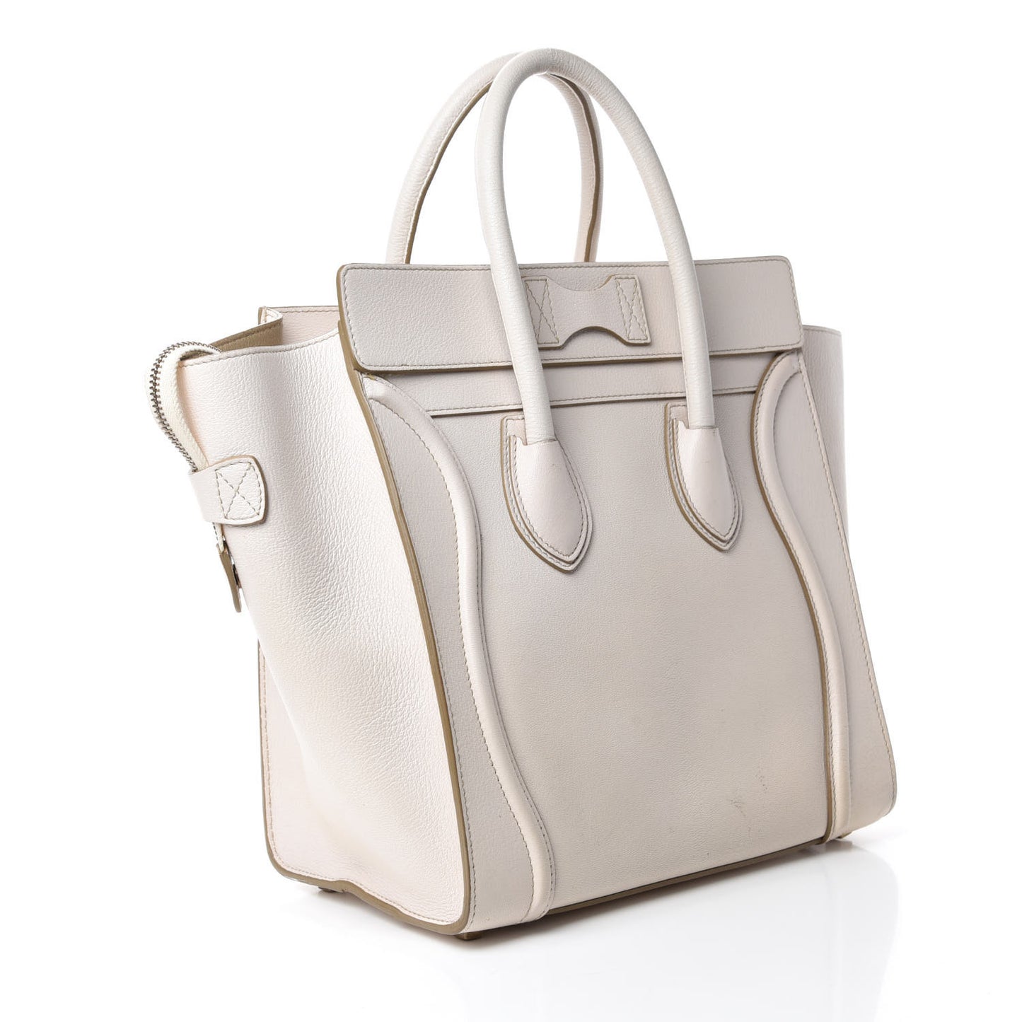 Goatskin Mini Luggage White