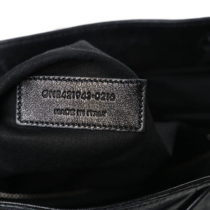 Saint Laurent Crocodile Embossed Lambskin Festival Backpack Black 7 of 10