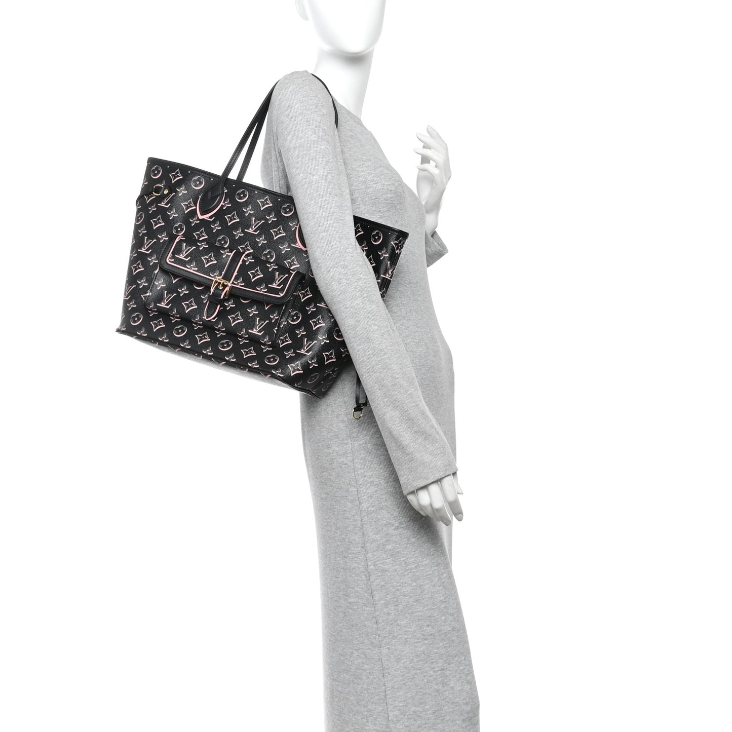 Monogram Fall For You Neverfull MM Black Black