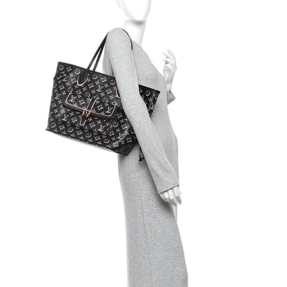 Louis Vuitton Monogram Fall For You Neverfull MM Black Black 2 of 9