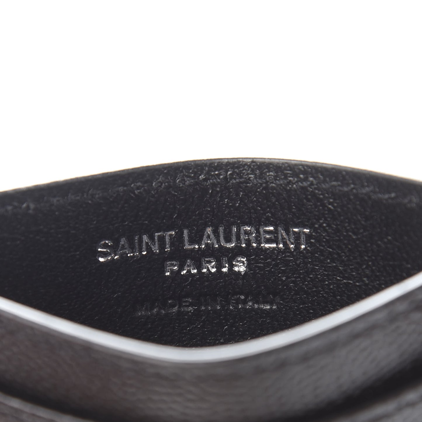 Grain De Poudre Matelasse Chevron Monogram Credit Card Case Black