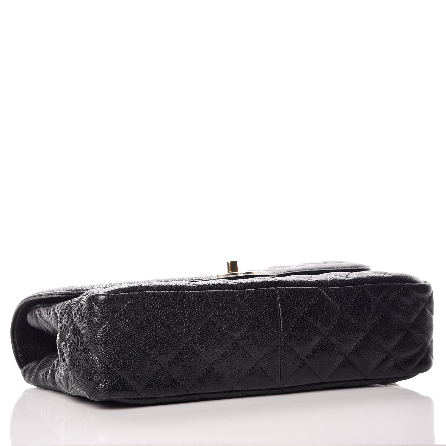 Chanel Crumpled Grained Calfskin Quilted Medium Single Flap Black 4 of 13