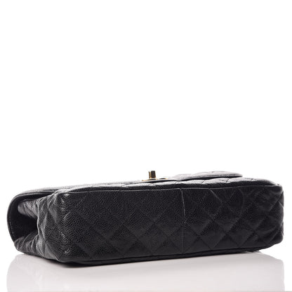 Chanel Crumpled Grained Calfskin Quilted Medium Single Flap Black 4 of 13