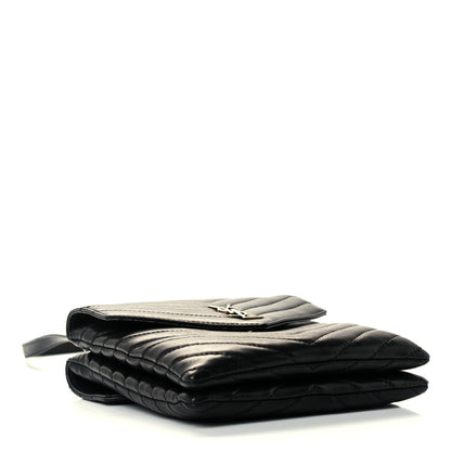 Saint Laurent Lambskin Quilted Double Flap Bag Black 4 of 12