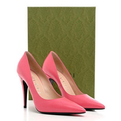 Gucci Malaga Kid GG 95mm Pumps 39 Rhodamine Pink 9 of 9