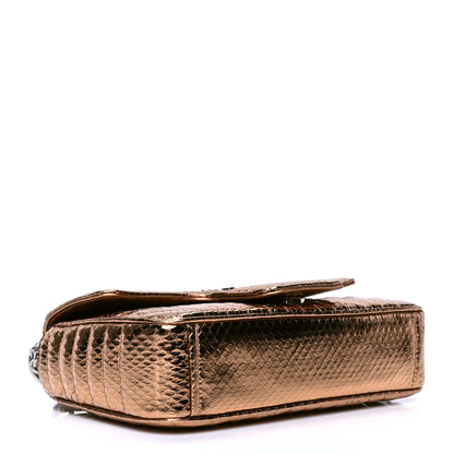 Prada Metallic Ayers Impunture Diagramme Small Chain Flap Shoulder Bag Cammeo Mordo 3 of 4