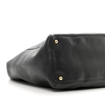 Chanel Calfskin Tall Cerf Tote Black 8 of 11